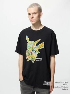 Uniqlo T Shirt UT Pokémon Pikachu  Trading Card TCG 2025 Official Unisex XL